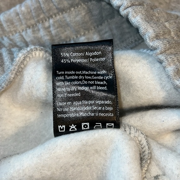 NWT Risen Jeans Los Angeles Gray Women’s Sweatpants Slit Raw ahem Slouchy AA12 - Picture 6 of 6